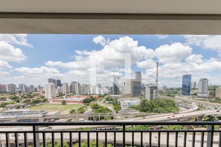 Vista da Varanda de apartamento à venda com 1 quarto, 63m² em Cidade Monções, São Paulo