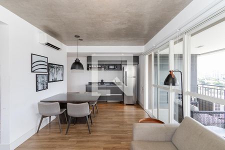 Sala de apartamento à venda com 1 quarto, 63m² em Cidade Monções, São Paulo