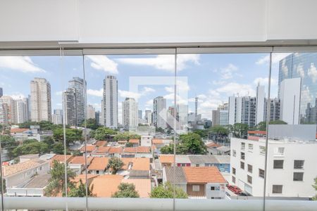 Vista da Varanda da Sala de apartamento à venda com 1 quarto, 54m² em Vila Cordeiro, São Paulo