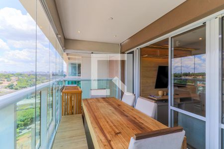 Sala de Jantar/Varanda Gourmet de apartamento para alugar com 1 quarto, 43m² em Jardim Aeroporto, São Paulo