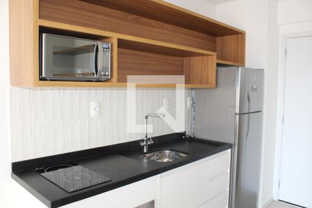 Cozinha de kitnet/studio à venda com 1 quarto, 26m² em Perdizes, São Paulo