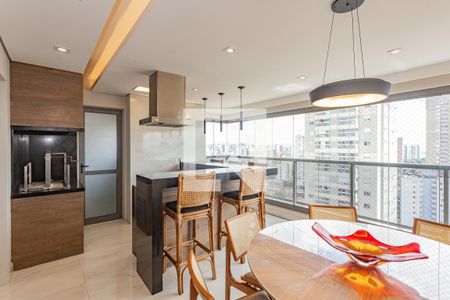 Varanda gourmet de apartamento à venda com 3 quartos, 166m² em Bosque da Saúde, São Paulo