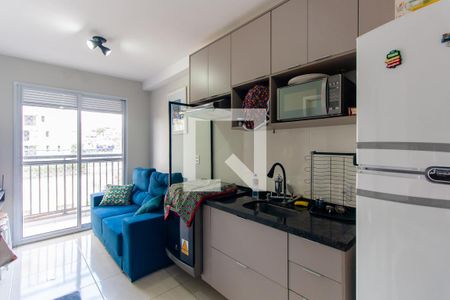 Sala de apartamento à venda com 1 quarto, 28m² em Vila Tolstoi, São Paulo