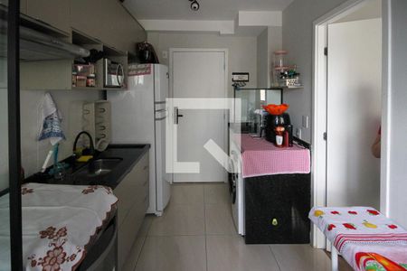 Cozinha e Área de Serviço de apartamento para alugar com 1 quarto, 28m² em Vila Tolstoi, São Paulo