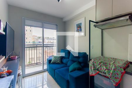 Sala de apartamento à venda com 1 quarto, 28m² em Vila Tolstoi, São Paulo