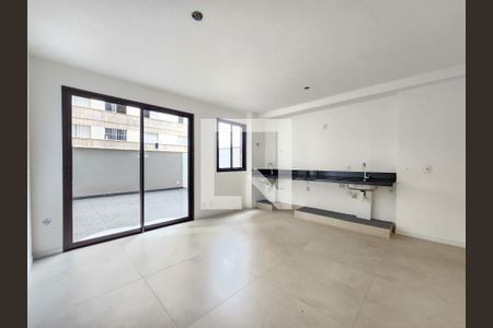 Sala - cozinha de apartamento à venda com 2 quartos, 124m² em Lourdes, Belo Horizonte