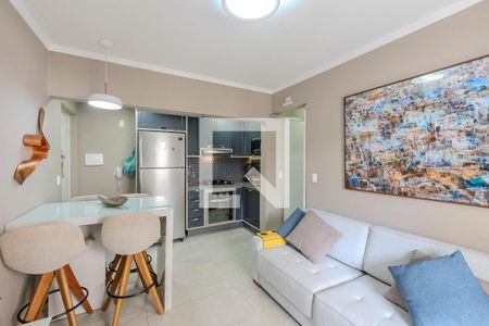 Sala/Cozinha de apartamento à venda com 1 quarto, 37m² em Morro dos Ingleses, São Paulo