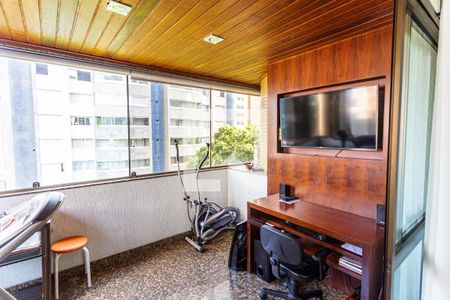 Varanda da Sala 1 de apartamento para alugar com 4 quartos, 157m² em Lourdes, Belo Horizonte