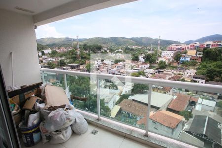 Varanda da Sala de apartamento à venda com 4 quartos, 121m² em Pechincha, Rio de Janeiro