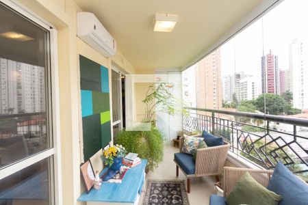 Varanda da Sala de apartamento à venda com 3 quartos, 128m² em Vila Uberabinha, São Paulo