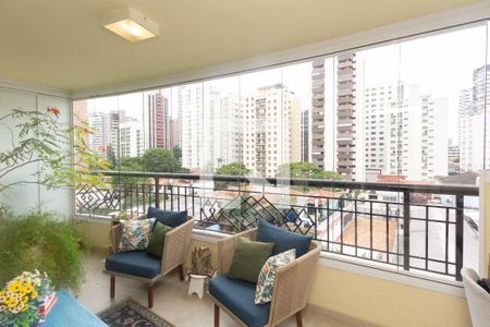 Varanda da Sala de apartamento à venda com 3 quartos, 128m² em Vila Uberabinha, São Paulo