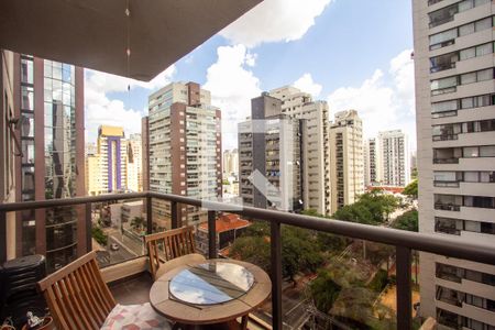 Varanda da Sala de apartamento para alugar com 2 quartos, 78m² em Moema, São Paulo