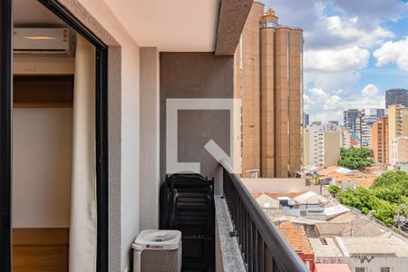 Varanda  de apartamento à venda com 1 quarto, 25m² em Pinheiros, São Paulo