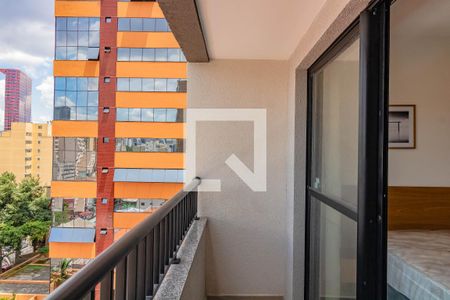 Varanda  de apartamento à venda com 1 quarto, 25m² em Pinheiros, São Paulo