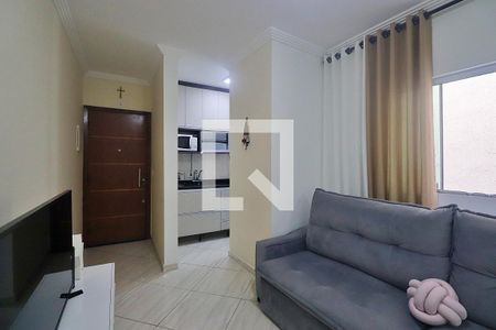 Sala de apartamento à venda com 2 quartos, 48m² em Jardim das Maravilhas, Santo André