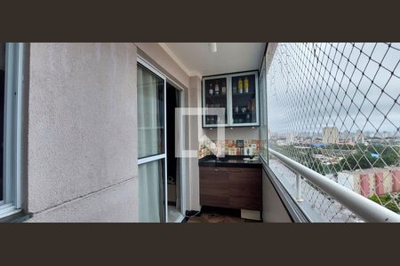 Varanda Sala de apartamento à venda com 3 quartos, 69m² em Vila Humaitá, Santo André