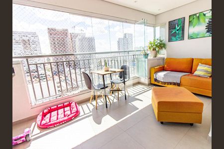 Varanda de apartamento à venda com 2 quartos, 68m² em Quarta Parada, São Paulo