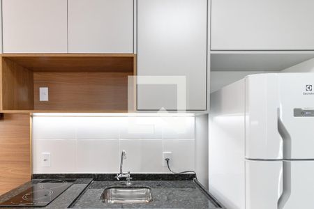 Cozinha de kitnet/studio para alugar com 1 quarto, 24m² em Vila Olímpia, São Paulo