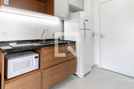 Cozinha de kitnet/studio para alugar com 1 quarto, 24m² em Vila Olímpia, São Paulo