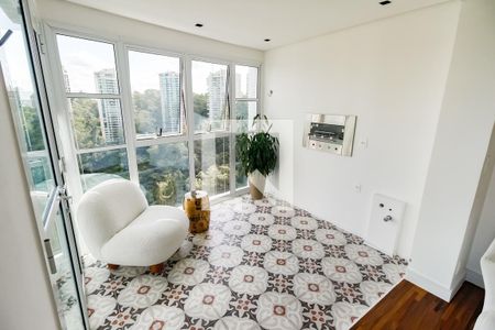 Varanda da Sala 1 de apartamento à venda com 4 quartos, 210m² em Jardim Morumbi, São Paulo