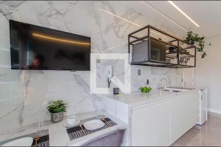 Cozinha de kitnet/studio para alugar com 1 quarto, 25m² em Vila Mariana, São Paulo