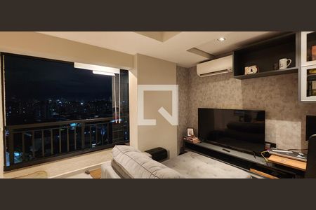 Sala de apartamento para alugar com 1 quarto, 55m² em Marapé, Santos