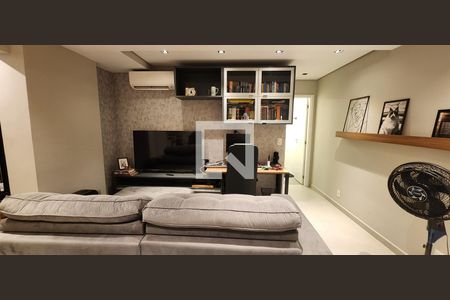 Sala de apartamento para alugar com 1 quarto, 55m² em Marapé, Santos
