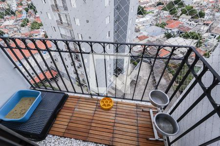 Varanda da Sala de apartamento à venda com 2 quartos, 55m² em Vila Celeste, São Paulo