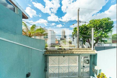 Vista da Sala de casa à venda com 3 quartos, 234m² em Vila Scarpelli, Santo André