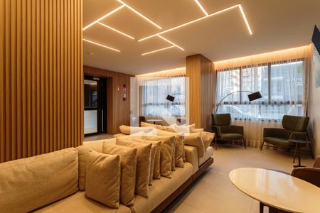 Studio para alugar com 24m², 1 quarto e sem vaga Studio para alugar com 24m², 1 quarto e sem vagaHall de entrada