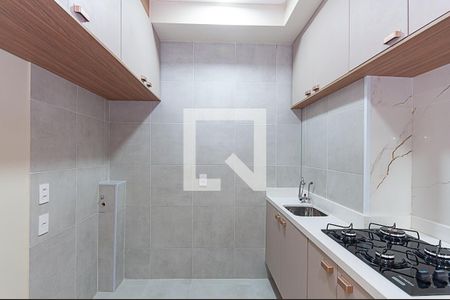 Cozinha de apartamento para alugar com 1 quarto, 34m² em Várzea da Barra Funda, São Paulo