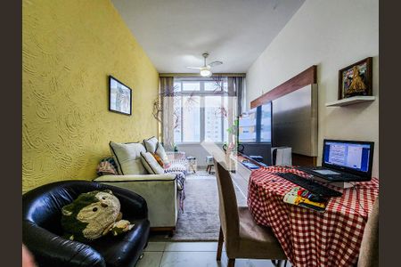 Sala de apartamento para alugar com 2 quartos, 52m² em Pitangueiras, Guarujá