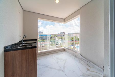 Varanda da Sala de apartamento à venda com 2 quartos, 68m² em Vila Apiai, Santo André