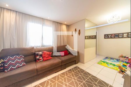Sala de apartamento à venda com 2 quartos, 110m² em Vila Valparaíso, Santo André