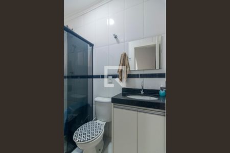 Banheiro da Suite 1 de apartamento à venda com 3 quartos, 118m² em Utinga, Santo André