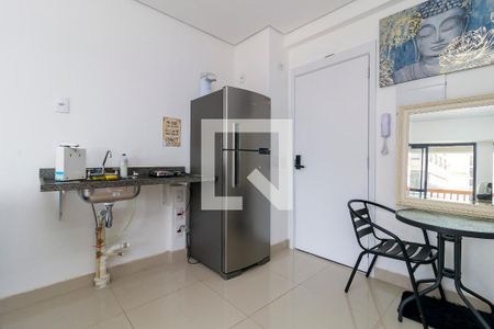 Cozinha de apartamento à venda com 1 quarto, 38m² em Brooklin Paulista, São Paulo