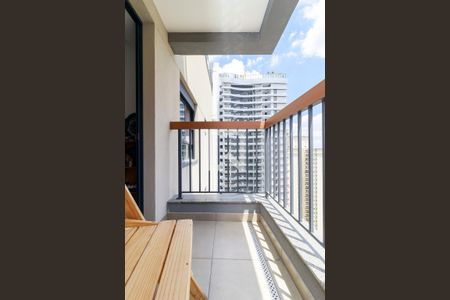 Sala - Varanda de apartamento à venda com 1 quarto, 38m² em Brooklin Paulista, São Paulo