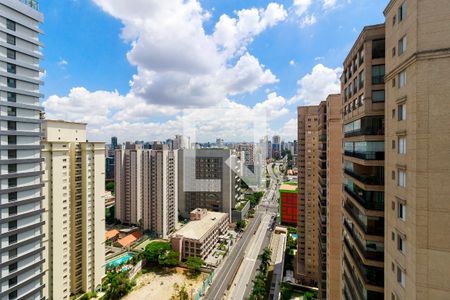 Sala - Vista de apartamento à venda com 1 quarto, 38m² em Brooklin Paulista, São Paulo