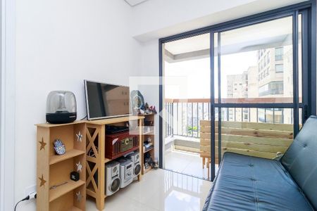 Sala de apartamento à venda com 1 quarto, 38m² em Brooklin Paulista, São Paulo