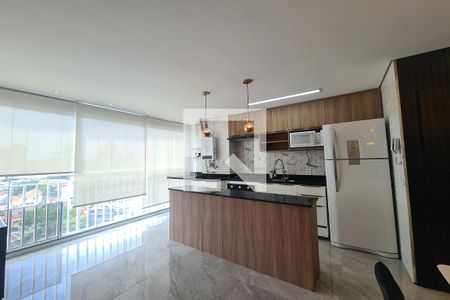 Sala e cozinha de apartamento à venda com 2 quartos, 44m² em Vila Prudente, São Paulo