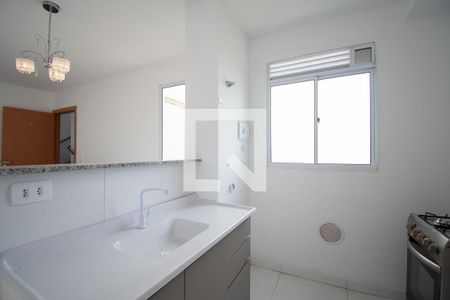 cozinha de apartamento à venda com 2 quartos, 41m² em Feitoria, São Leopoldo