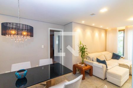 Sala de apartamento à venda com 3 quartos, 120m² em Dona Clara, Belo Horizonte