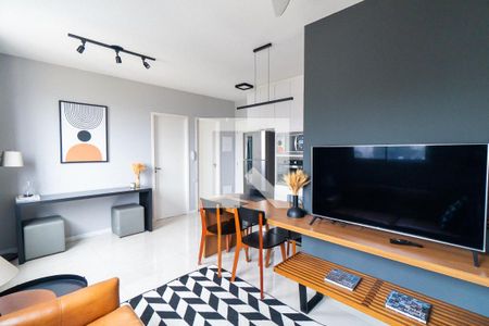 Sala de apartamento à venda com 1 quarto, 34m² em Vila Paulista, São Paulo