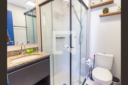 Banheiro de apartamento à venda com 1 quarto, 21m² em Brás, São Paulo