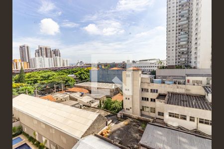 Quarto/Cozinha - Vista de apartamento à venda com 1 quarto, 21m² em Brás, São Paulo