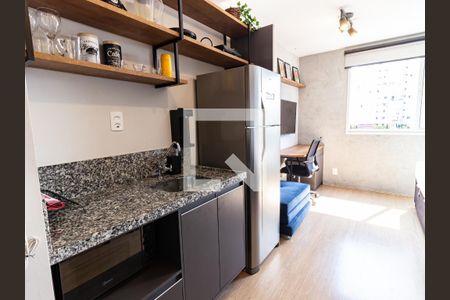 Quarto/Cozinha de apartamento à venda com 1 quarto, 21m² em Brás, São Paulo