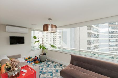 Varanda da Sala de apartamento à venda com 4 quartos, 147m² em Vila Gertrudes, São Paulo