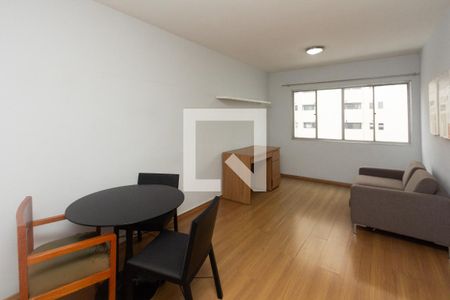 Sala de apartamento à venda com 1 quarto, 63m² em Indianópolis, São Paulo