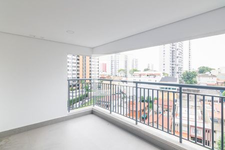 Varanda Gourmet de apartamento à venda com 3 quartos, 127m² em Vila Gilda, Santo André