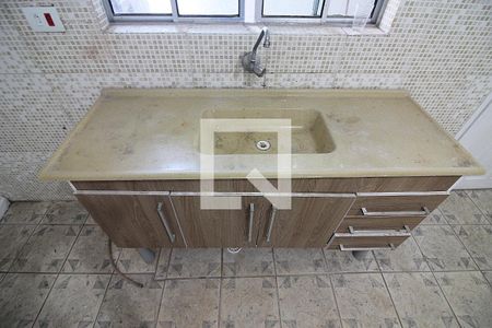 Sala/Cozinha de casa para alugar com 1 quarto, 50m² em Jardim Calux, São Bernardo do Campo